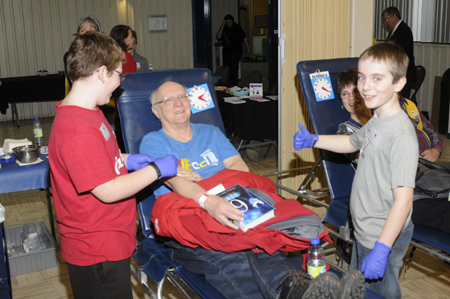 collecte de sang annuelle organisée par le Club Optimiste de Laflèche